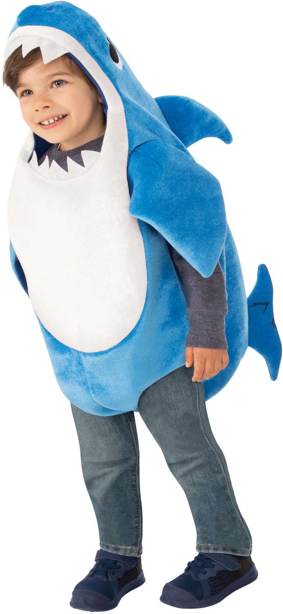 Verkleedpak Baby Shark - Daddy Shark maat 6 tot 12 maanden