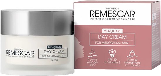Remescar Menocare dagcrème met SPF 20 voor de menopauzale huid.