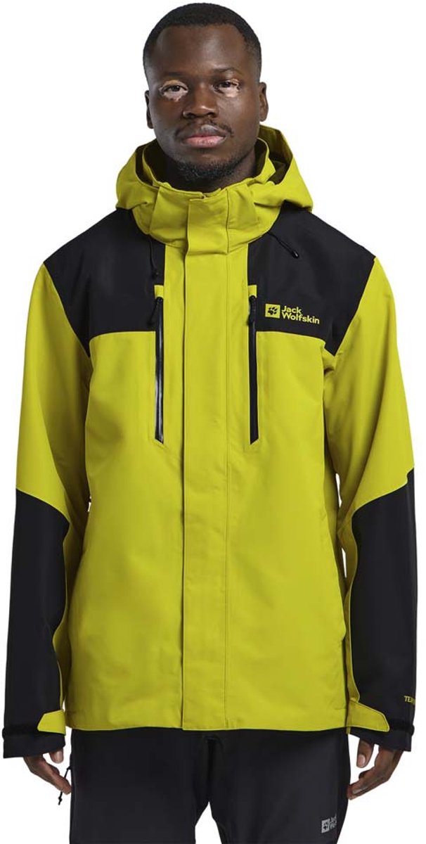 Jack Wolfskin Jasper 2L Jacket Men Outdoorjas Heren Geel
