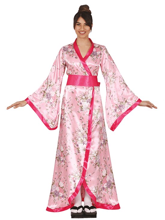 Costume de Geisha | Dame rose Chique oriental | Femme | Taille 38-40 | Costume de carnaval | Déguisements