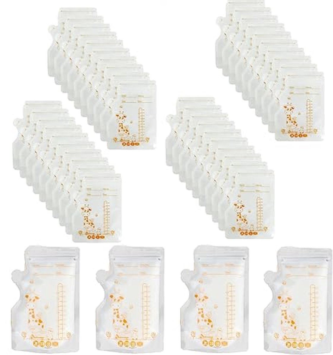 Image of 40 moedermelk opslagzakken - 250ml vrieszakken voor veilige opslag van moedermelk