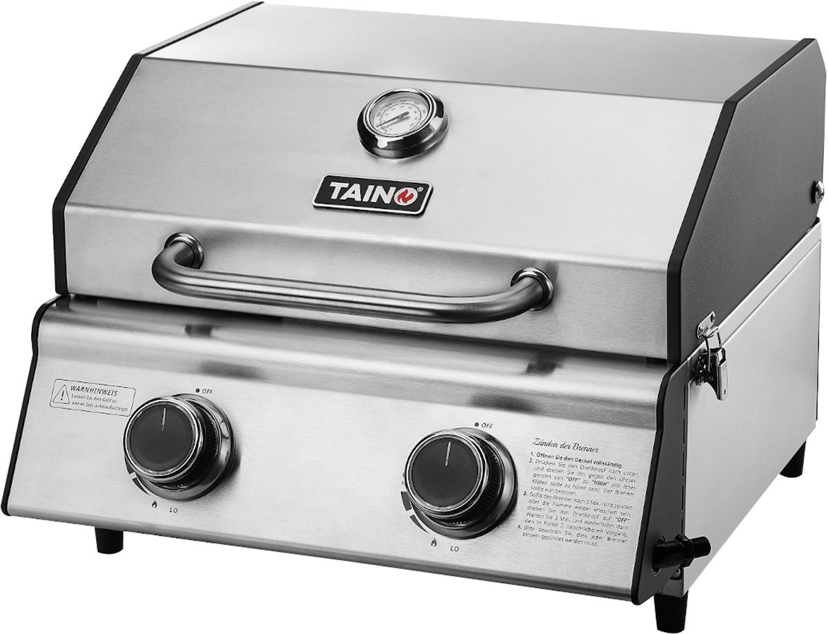 TAINO PLATINUM COMPACT 2.0S - tafelgrill compacte grill roestvrij staal