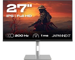 JAPANNEXT Gaming Monitor 27" IPS Full HD (1920x1080) 200Hz 0.5ms | JN-I270FHD200F-HSP
