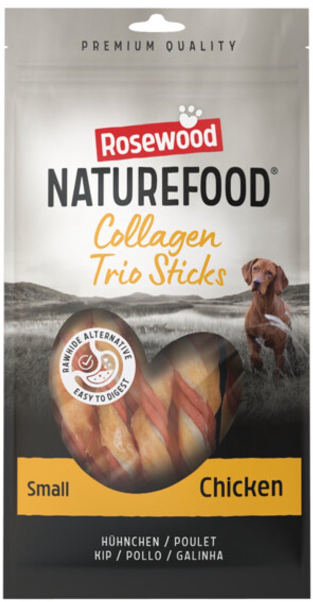Rosewood Naturefood Hondensnack Collageen Trios Chicken S - 100 gr