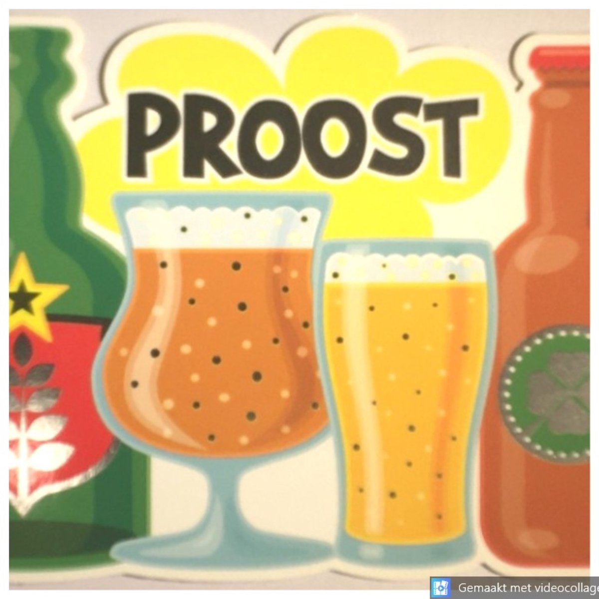 3 Luxe Wenskaarten Verjaardag - Jarig Proost Wens Kaart - Drank Glas - 1 Motief - Think Shape - Touche Cards - Met Envelop - Acclamations - 18x13cm - Prost - Cheers