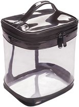Bkrdty Transparante toilettas, 4-delig, pvc, multifunctioneel, make-uptas, transparant, voor mannen en vrouwen