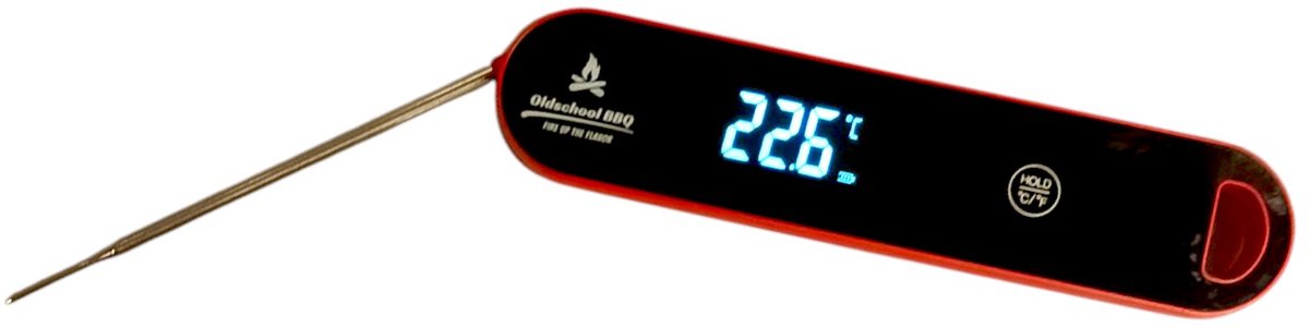 OLDSCHOOL BBQ Ultra Fast THERMOMETER 0,6Seconden -50-300°C - kern temperatuurmeter voor vlees