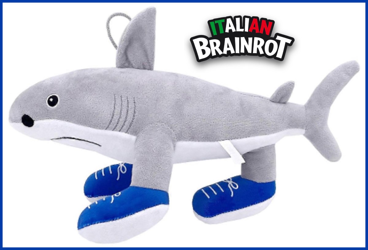 Topknuffels® - Tralalero Tralala Italian Brainrot Pluche Knuffel 32 cm - TikTok Plush Toy - Speelgoed Knuffels Brain Rot