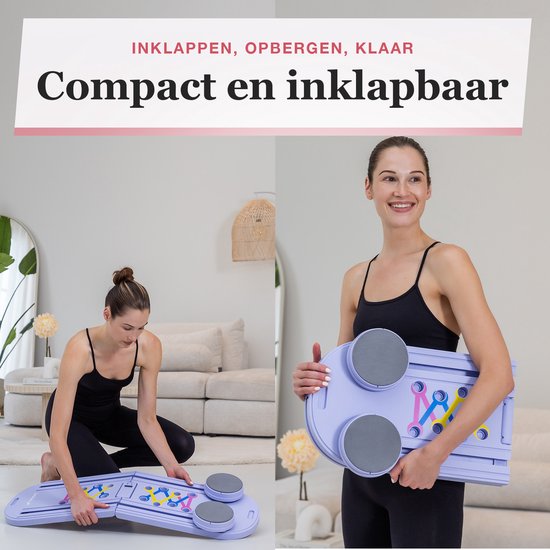 Gaiam Restore Pilates Bar Reformer Kit - Home Fitness Apparatuur voor Total Body Workout - Inclusief bar, twee 30 inch weerstandsbandkoorden met bevestigde voetriemlussen - Inclusief oefengids