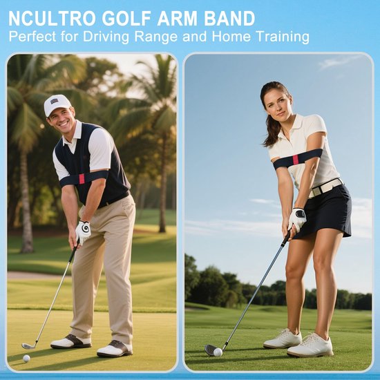 Golf Swing Training Band - Golf Hand Correctie Band - Arm Houding Corrector - Golf Swing Elastische Band - Swing Training Hulpmiddel - Geschikt voor Golf Beginners op de Driving Range, Indoor en Outdoor Swing Training - Zwart van Merkloos — afbeelding 5