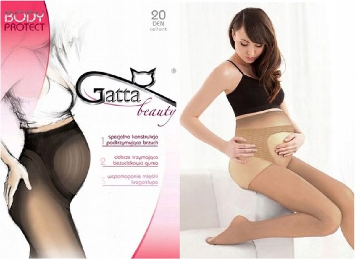 Gatta Zwangerschapspanty - 20 DEN - Beige / Daino - Dames Panty - Zwanger - Ondersteunende Panty - (1 Stuks)