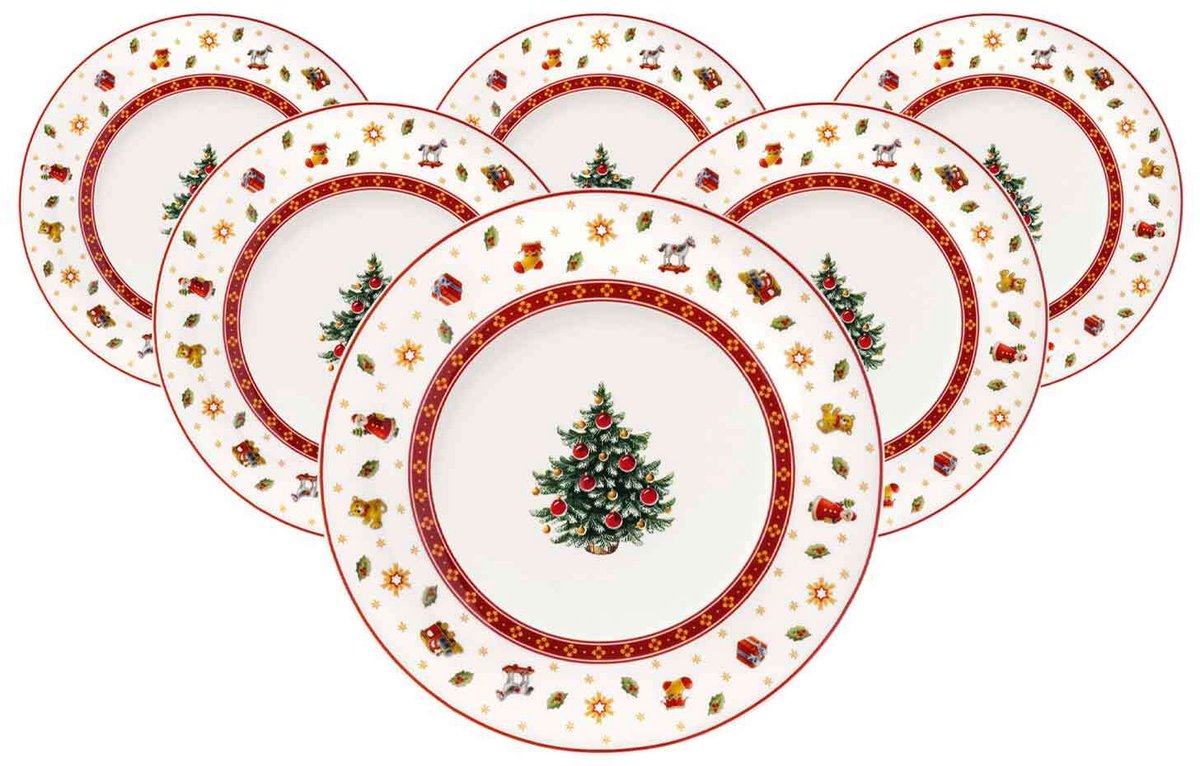 Frühstücksteller Toy's Delight ø 21,5 cm Set van 6
