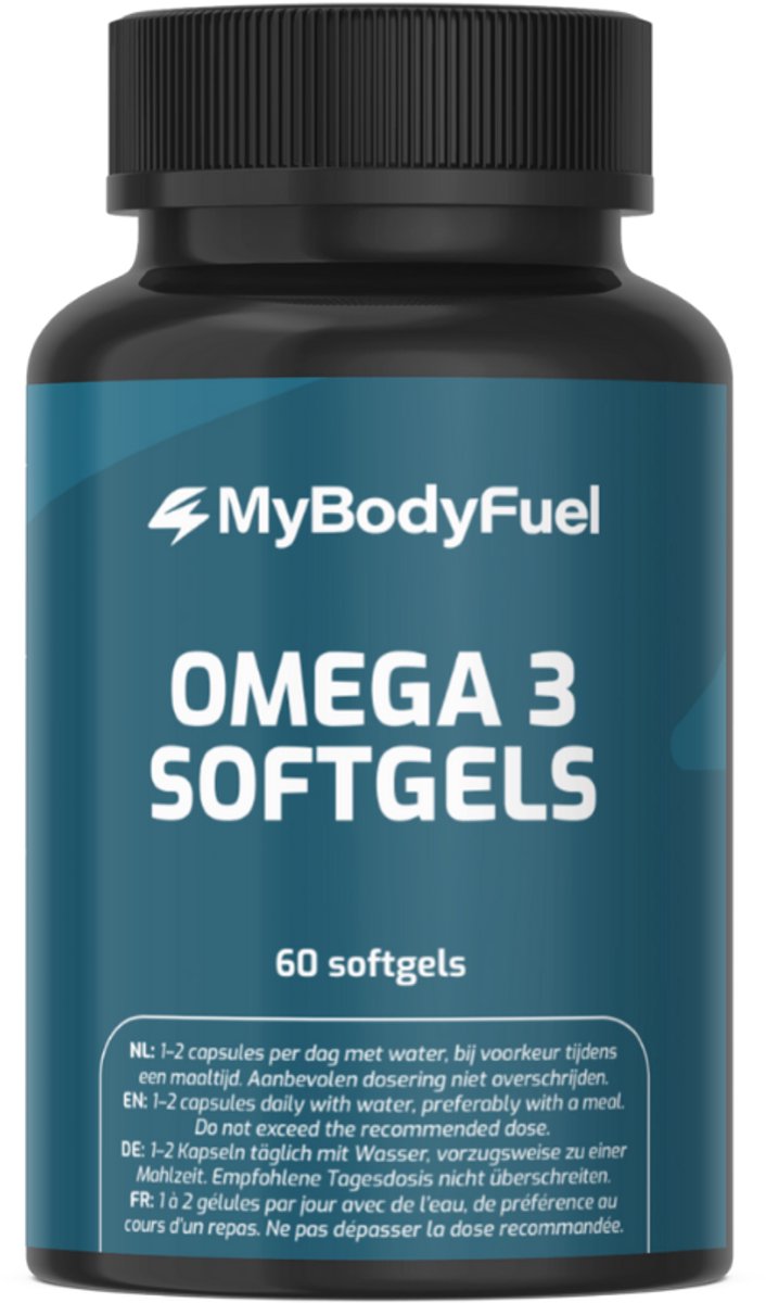 MyBodyFuel - Omega 3 Visolie Capsules - 1000 mg - EPA & DHA - 60 Softgels