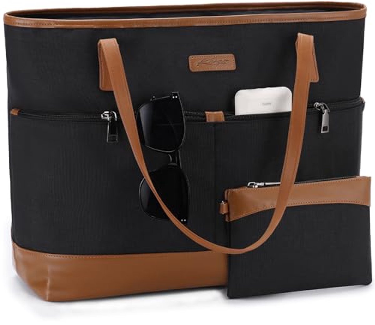 Waterbestendige Laptoptas voor Vrouwen - Grote Draagtas voor Werk en Reizen