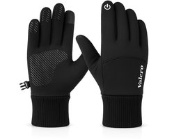 Valero handschoenen zwart maat M/L Tech Fleece Handschoenen sport zwart maat M/L - Touchscreen handschoenen - Handschoenen - Handschoenen winter - Scooter / Fiets / Wandelen - Heren en Dames - Sport - Touchscreen - Maat M/L - Zwart