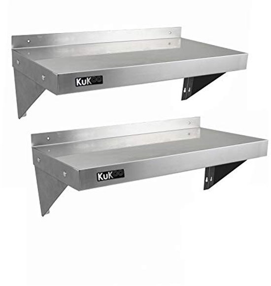 Royal Catering Roestvrijstalen wandplank, keukenplank