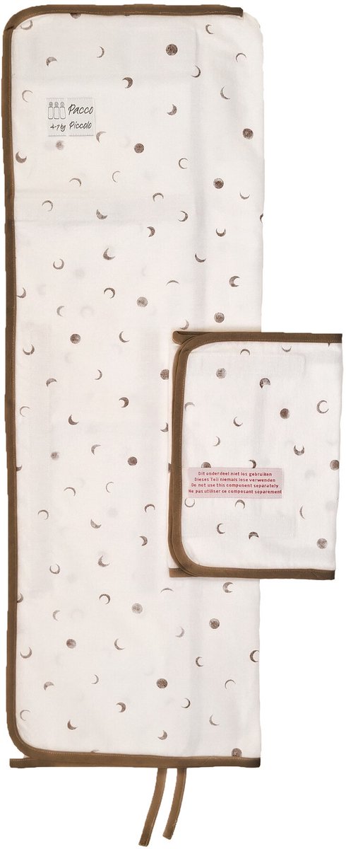 Pacco Piccolo (4-7kg), wit met maan print van Merkloos — afbeelding 2