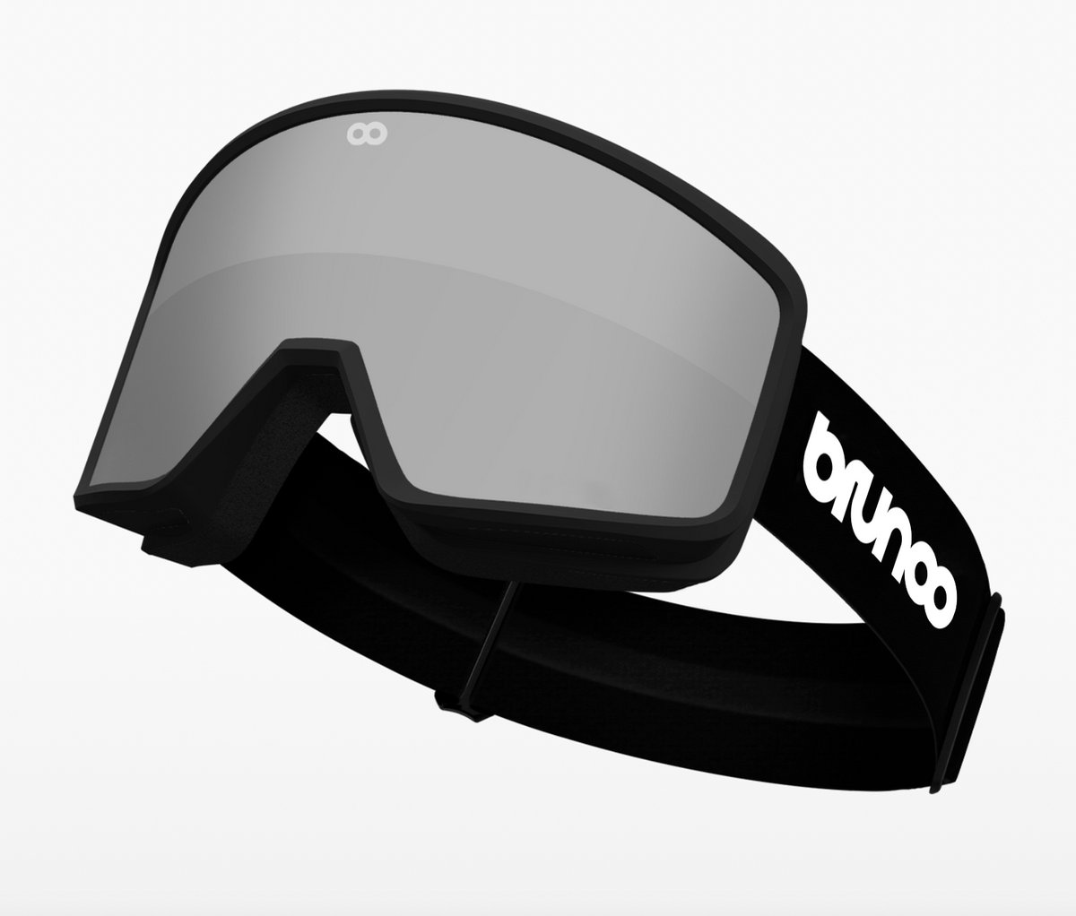Brunoo Blaze Premium Skibril - Zilver - Inclusief 2 lenzen