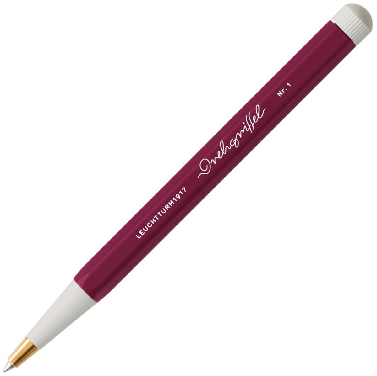 Leuchtturm Drehgriffel Gel port red