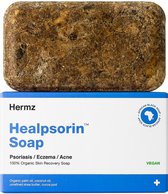 Dermz Healpsorin Zwarte Afrikaanse Zeep 100 g – Verzacht Psoriasis, Eczeem & Acne