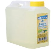Alvina Limon Kolonya – 1000 ml – Verfrissende Eau de Cologne met Citroengeur – Voor Handen en Lichaam - 1 Litre - 1 Liter