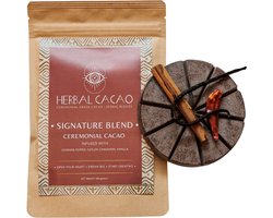 Ceremoniële CACAO, Cayenne, Kaneel, Vanille - Authentiek Maya recept - Signature Blend 100g - Voor Dagelijks Ritueel & Cacao Ceremony - Biologisch, Criollo Heirloom Cacao, Mopan & Q’eqchi Maya, Belize - Herbal Cacao