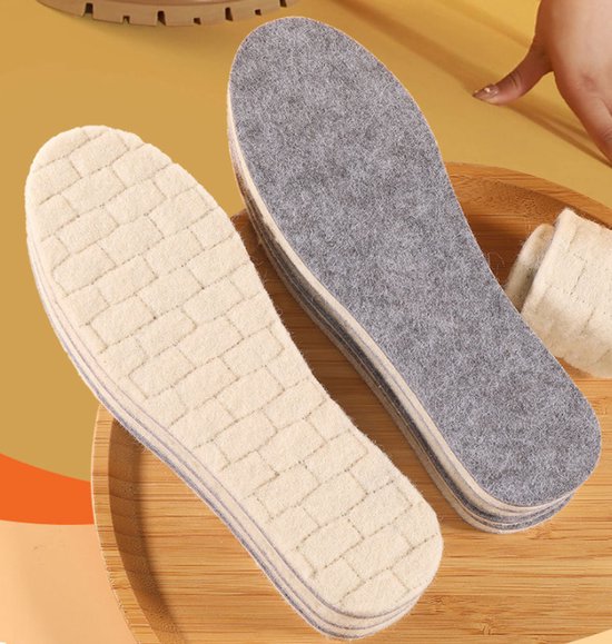 5 Paar Thermische Wol Vilten Inlegzolen Verdikken Warme Binnenzool Voor Mannen Vrouwen Schoenen Ademend Huidvriendelijk Schoenpad Grijs 5 Paar Thermische Wol Vilten Inlegzolen Verdikken Warme Binnenzool Voor Mannen Vrouwen Schoenen Ademend Huidvriendelijk Schoenpad Grijs
