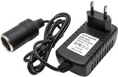 EXCITAT Auto-sigarettenaanstekeradapter - 12V 2A Auto-sigarettenaanstekeradapter - AC/DC-adapteromvormer - 24W - Geschikt voor navigatiesystemen en stroomomvormers