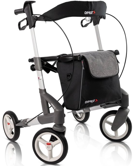 Rollator Topro Troja 5G M (Zachte wielen | 7,8 kg) Zilver