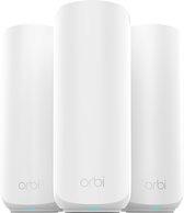 NETGEAR Orbi RBE373 - Mesh WiFi - WiFi Versterker - WiFi 7 - 3600 Mbps - Dual-Band - 3-Pack
