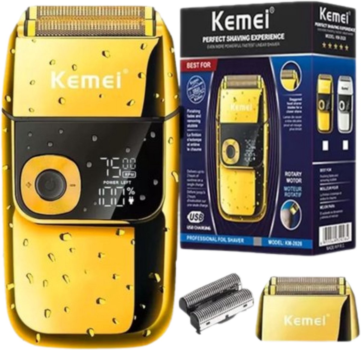 Kemei 2028 Shaver Scheerapparaat - Shaver - Scheerapparaat - Scheerapparaat Mannen - Scheerapparaat Vrouw - Zakformaat - Scheren - Scheerapparaat Hoofd