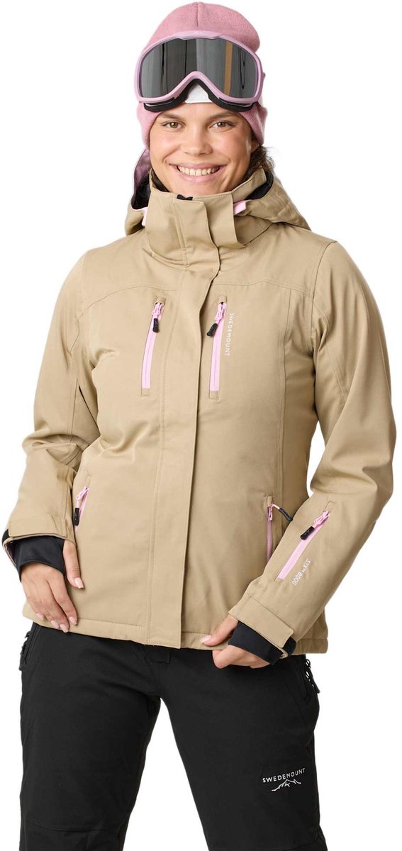 Swedemount Cervinia Jas – Ski jas dames Beige