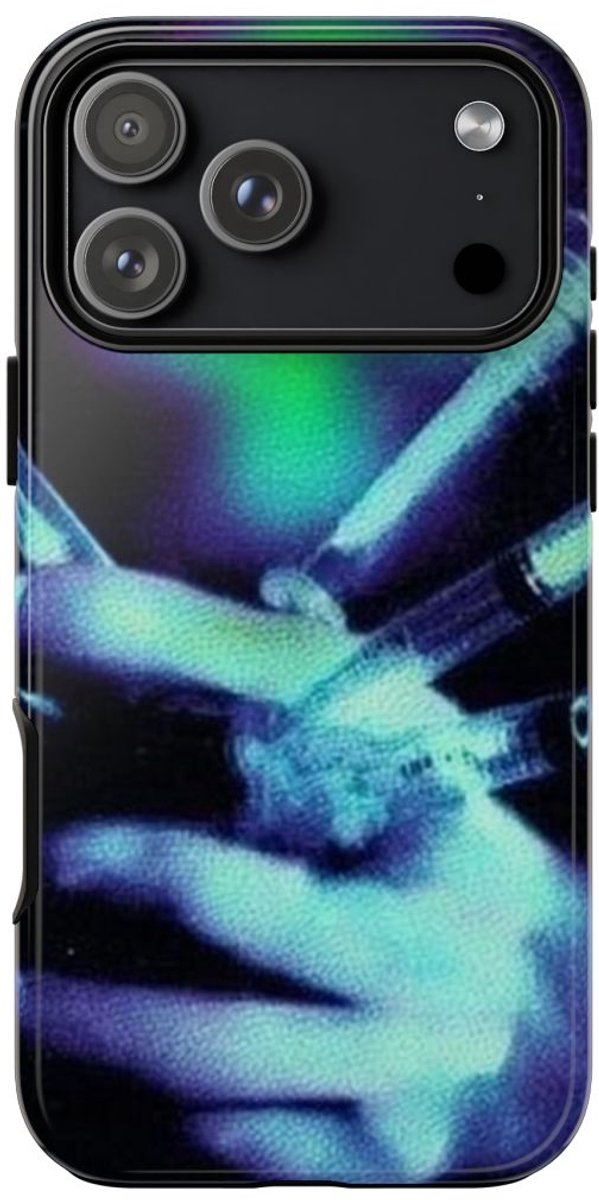 Gloeiende Hand met Spuiten – Telefoonhoesje Geschikt voor iPhone 17 Pro Max