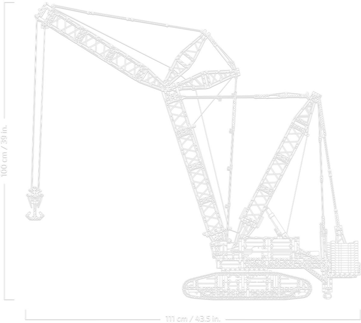 LEGO Technic Liebherr Rupsbandkraan LR 13000 Kraan met Afstandsbediening voor Volwassenen - 42146 — afbeelding 23