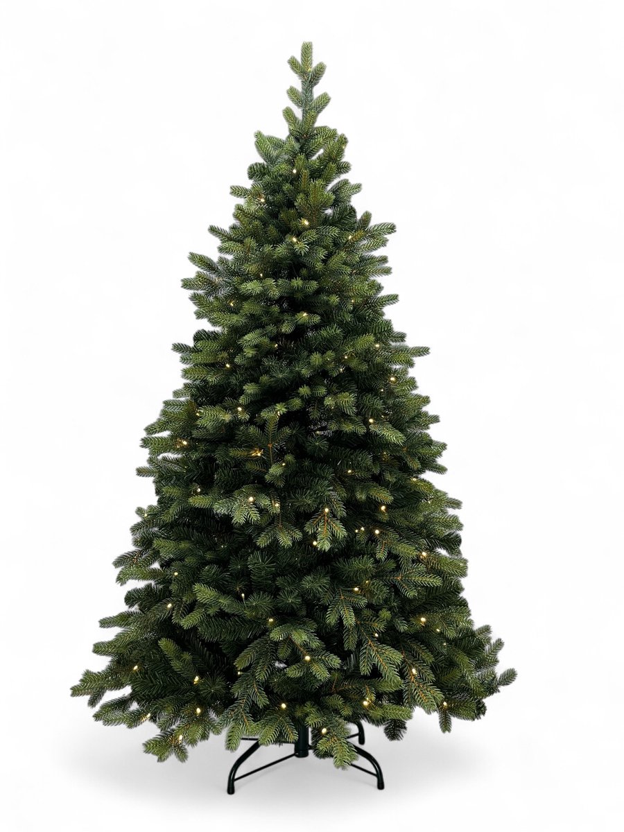 XMS-Trees Kunstkerstboom Jasper H150 x Ø104 cm - inclusief LED - Natuurlijke en volle uitstraling - Brandvertragend