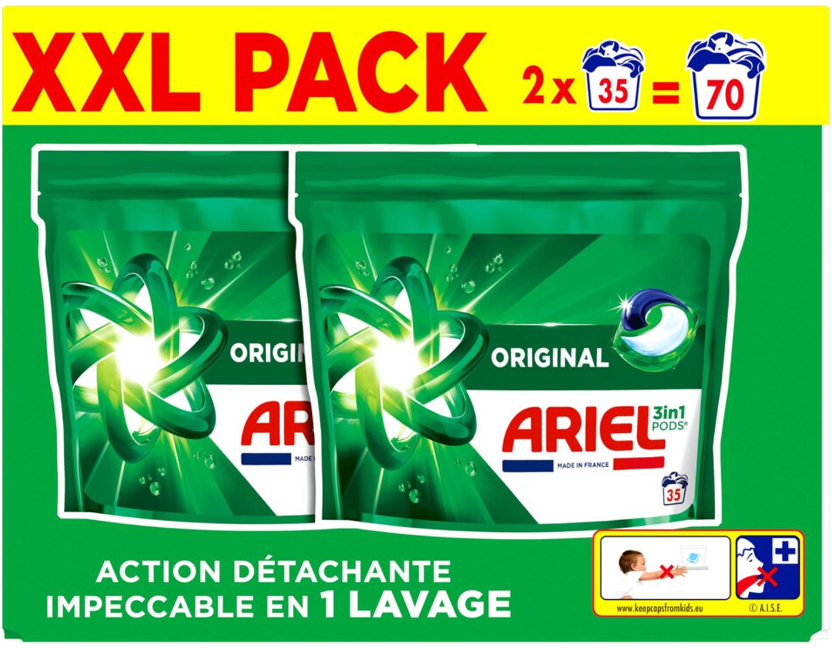 2x Ariel 3in1 Wasmiddel Pods