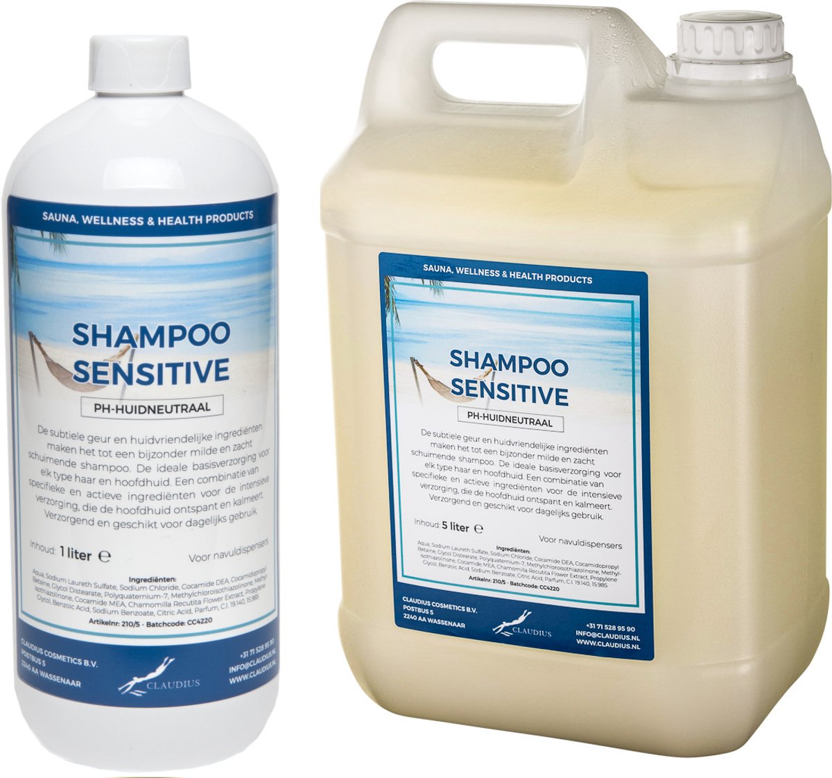 Shampoo Sensitive Care - 1 liter + Jerrycan 5 liter