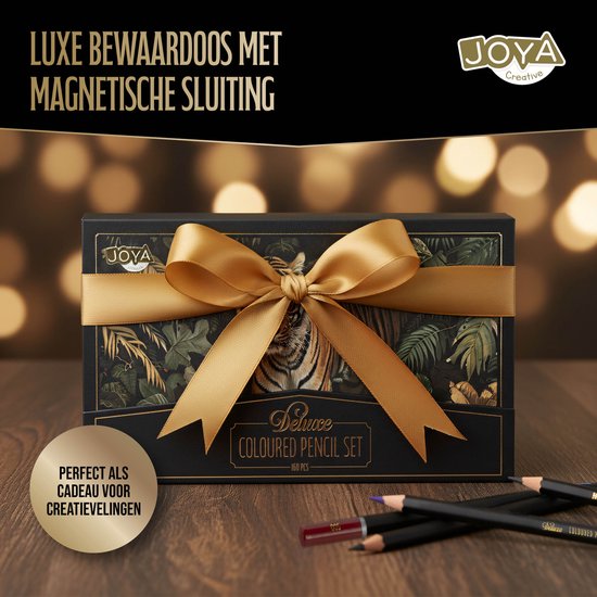 Nassau Fine Art Professional Set de 160 Crayons de couleur – Ensemble de dessin Couleurs riches et éclatantes – Crayons de couleur numérotés et codés par couleur – Comprend une feuille de test de couleur – Boîte de rangement robuste