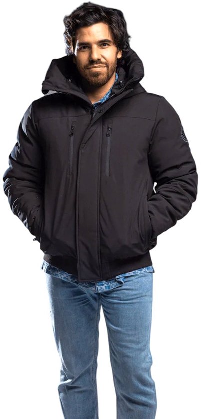 Paragoose Heren Jas ALVES – Softshell Winterjas – Waterafstotend & Winddicht tot -10°C – Zwart