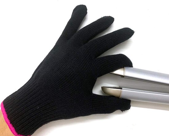 Mmgoqqt - Professioneel Hittestof Handschoen - Voor Krulstaaf Stijltang - Hittestof Tot 124°C - Universele Maat
