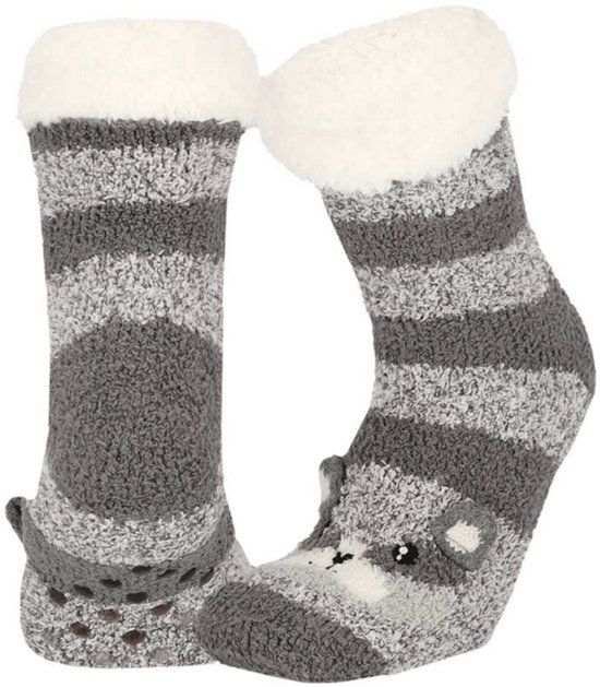 Apollo - Garçons - Polaire - Antidérapant - Chaussettes d'intérieur - Antidérapantes - Taille 25/30