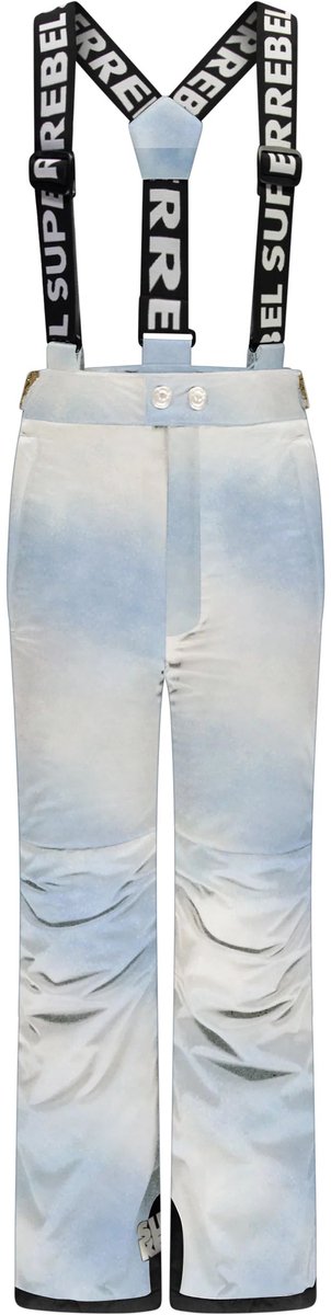 SUPER REBEL - speed pant - Skibroek jongens - Wit, zwart