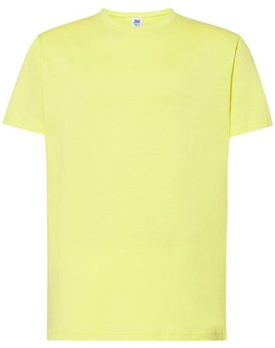 JHK TSRK150 T-shirt - Pistache - geel/groen - katoen - Maat 9-11 jaar