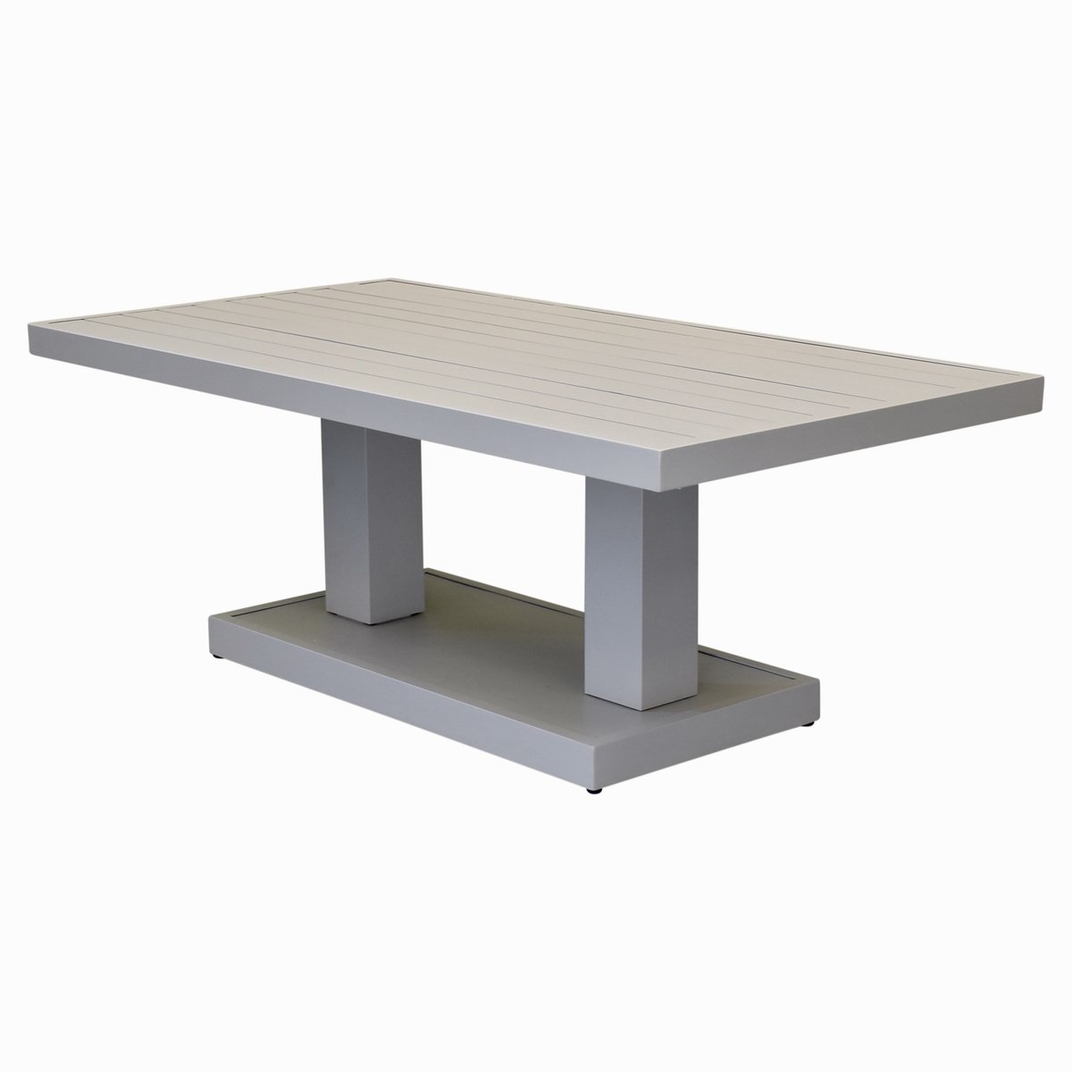 Saigon dining tuintafel aluminium latte in hoogte verstelbaar 136x72xH51/78 cm