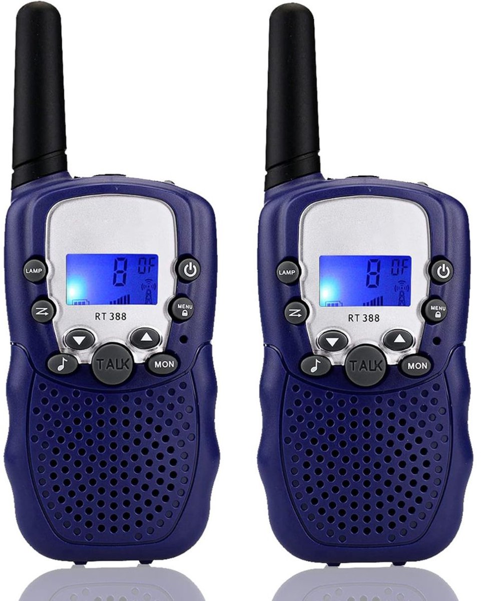 MKSS® Walkie Talkie voor Kinderen - Portofoon - Compact voor Volwassenen - Donkerblauw