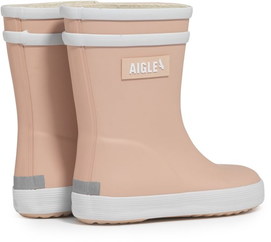 Baby Flac AIGLE® regenlaarzen voor meisjesbaby's zacht roze
