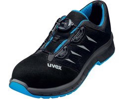 Uvex 2 Veiligheidsschoen S1P BOA 25425 - Zwart/Blauw - 46