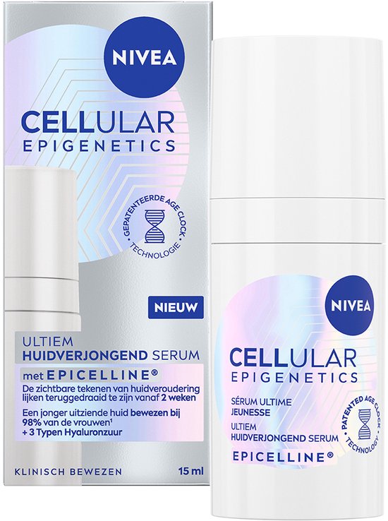 NIVEA Cellular Epigenetics Anti-aging Serum met Epicelline - Anti-Age Skincare - Hyaluronzuur - 15ml