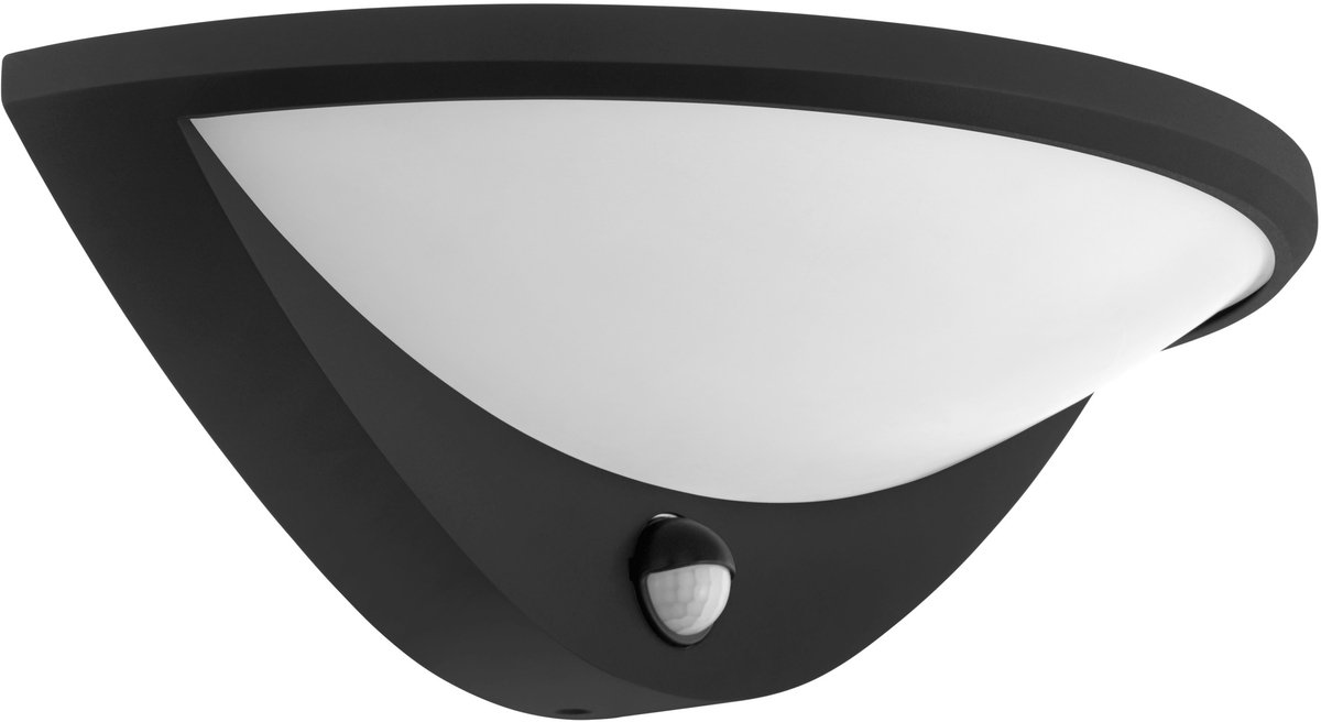 EGLO Belcreda Wandlamp Buiten - LED - 33 cm - Antraciet/Wit - Sensor