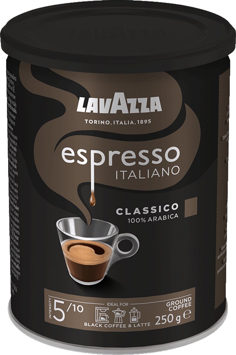 Lavazza Espresso Italiano Classico 250 g, 250 g, Medium roast, Americano, Espresso, 100% Arabica, 1 stuk(s), Blik